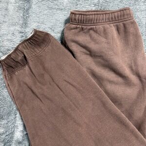 Foot Locker Sweatpants Mens Large Brown Fleece Lined Joggers RN 69778